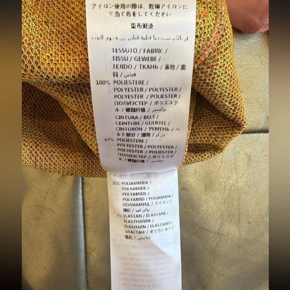 STELLA MCCARTNEY NEON ORANGE PINK LEOPARD SET SIZE 44 RETAIL $1900 MOHAIR  RARE - Picture 11 of 12